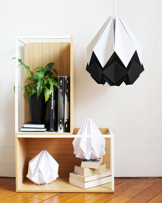Suspension Origami Bicolore en Papier - Taille L