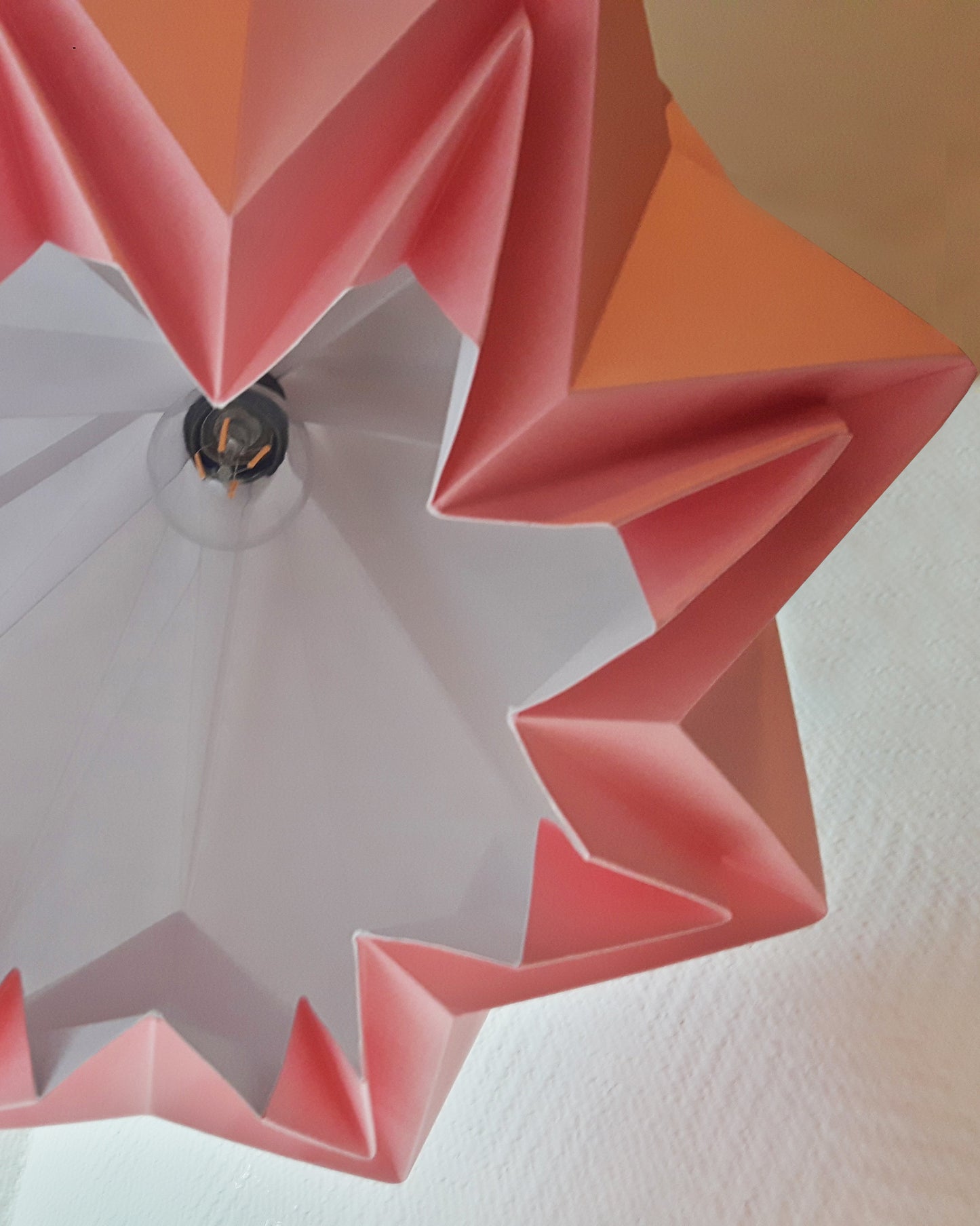 Origami Pendant Light Bicolor in Paper - Size L