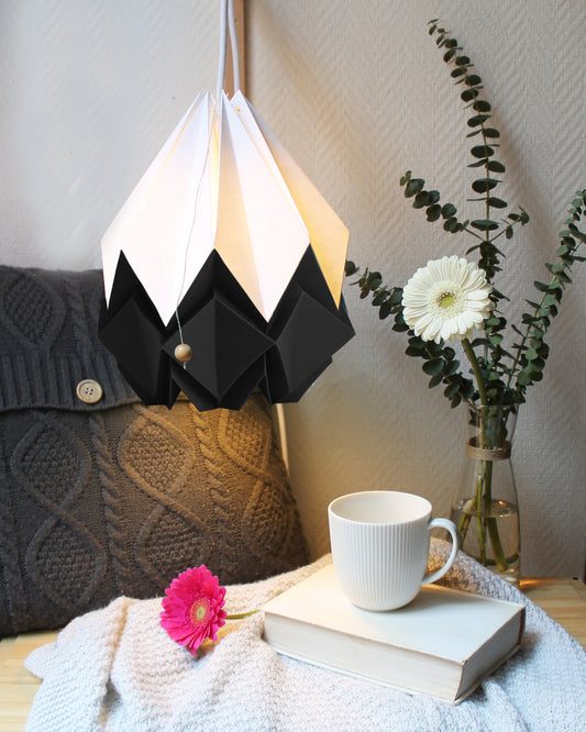 Suspension Origami Bicolore en Papier - Taille M