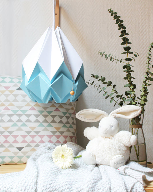 Suspension Origami Bicolore en Papier - Taille M