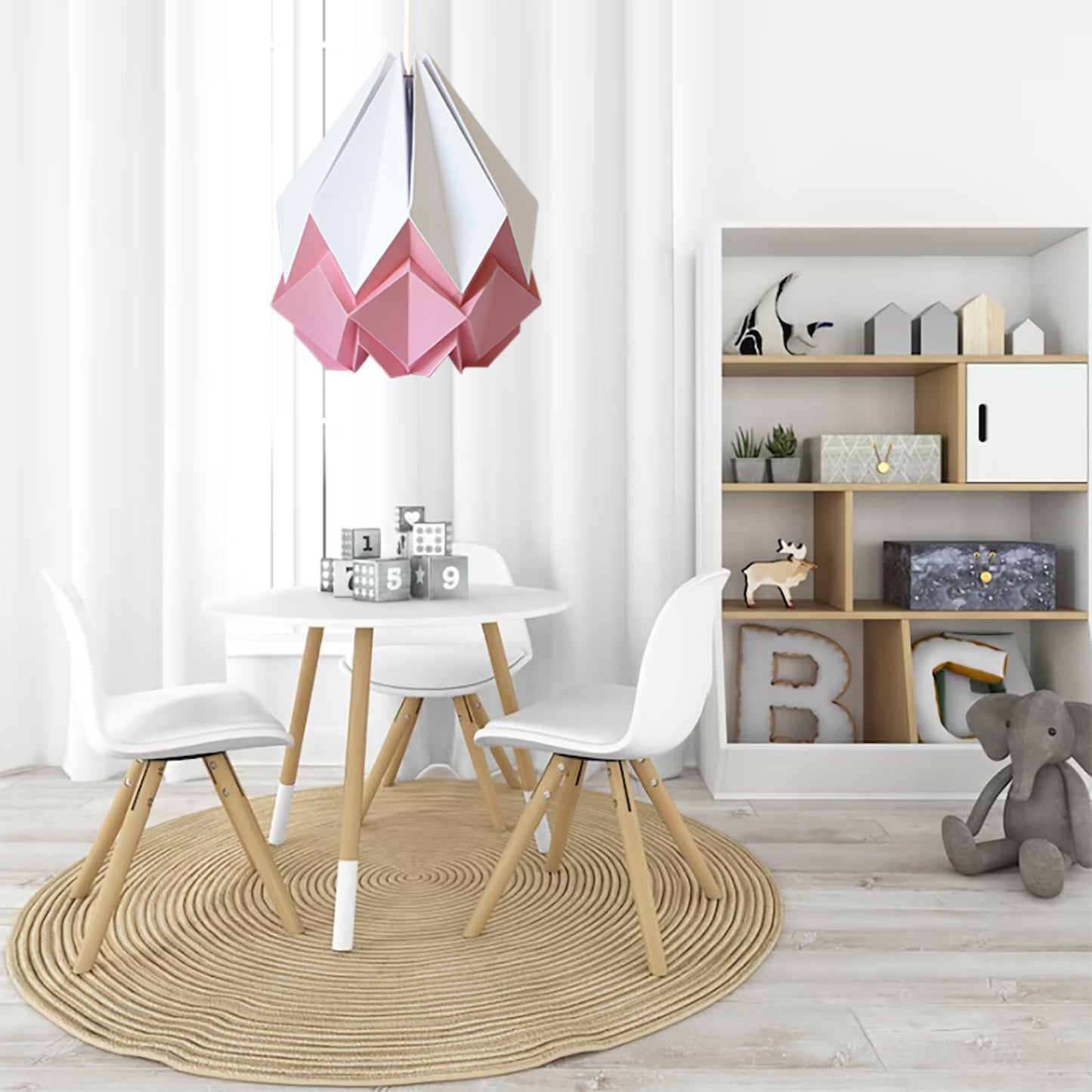 Origami Pendant Light Bicolor in Paper - Size XL