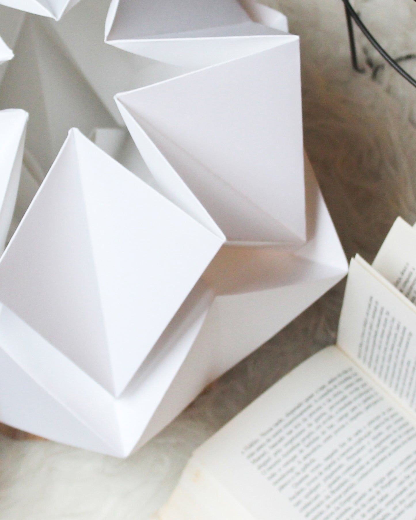 Lampe de table Origami en Papier - taille M