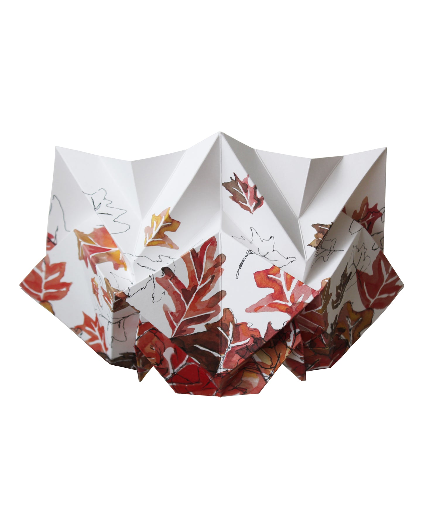 Origami Wall Sconce in Paper - Autumn