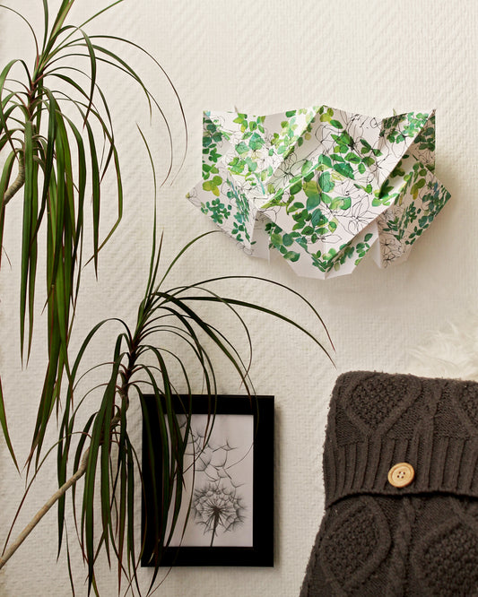 Applique murale Origami en Papier - Motif Printemps