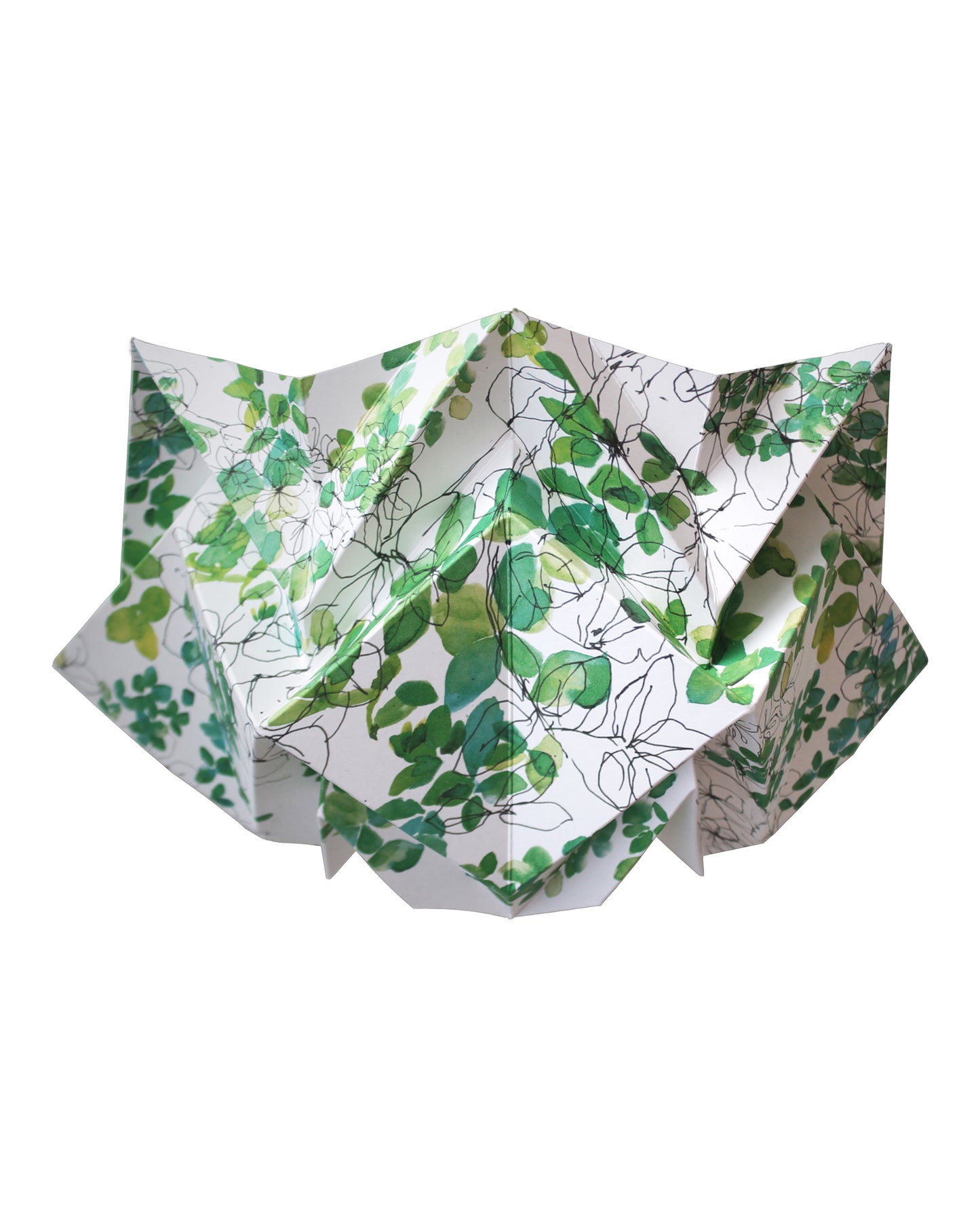 Origami Wall Sconce in Paper - Spring
