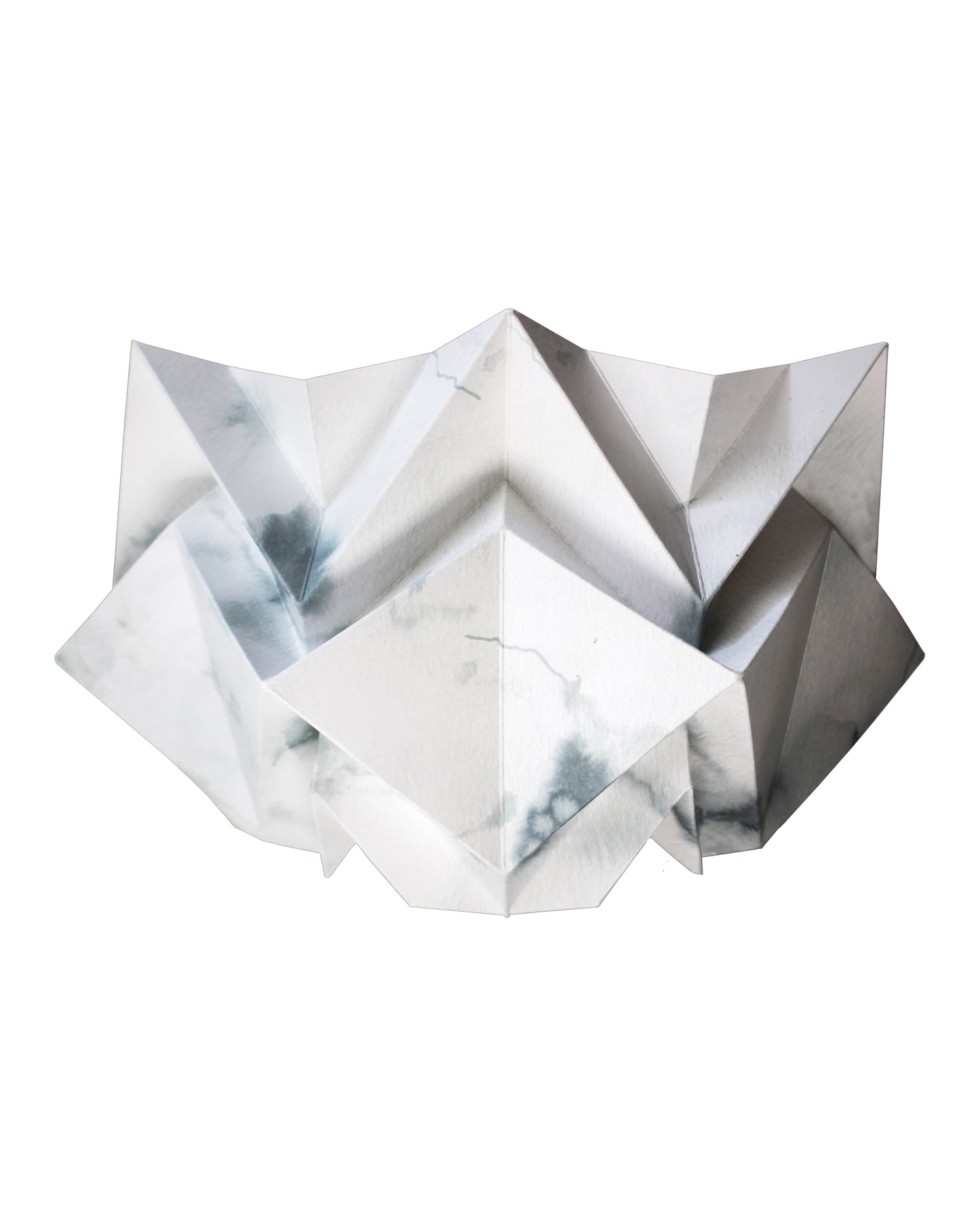 Origami Wall Sconce in Paper - Winter