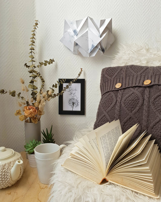 Applique murale Origami en Papier - Motif Hiver
