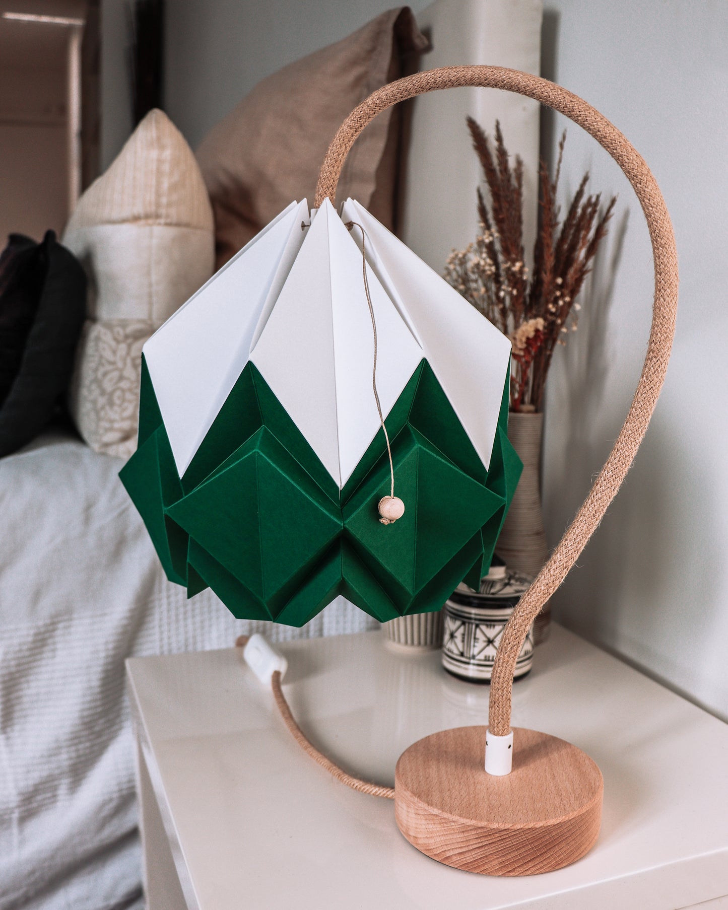 Origami Table Lamp in Paper - Size S