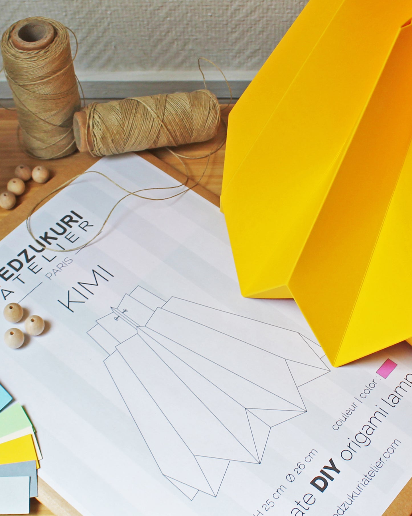 Suspension Origami en Papier - kit DIY