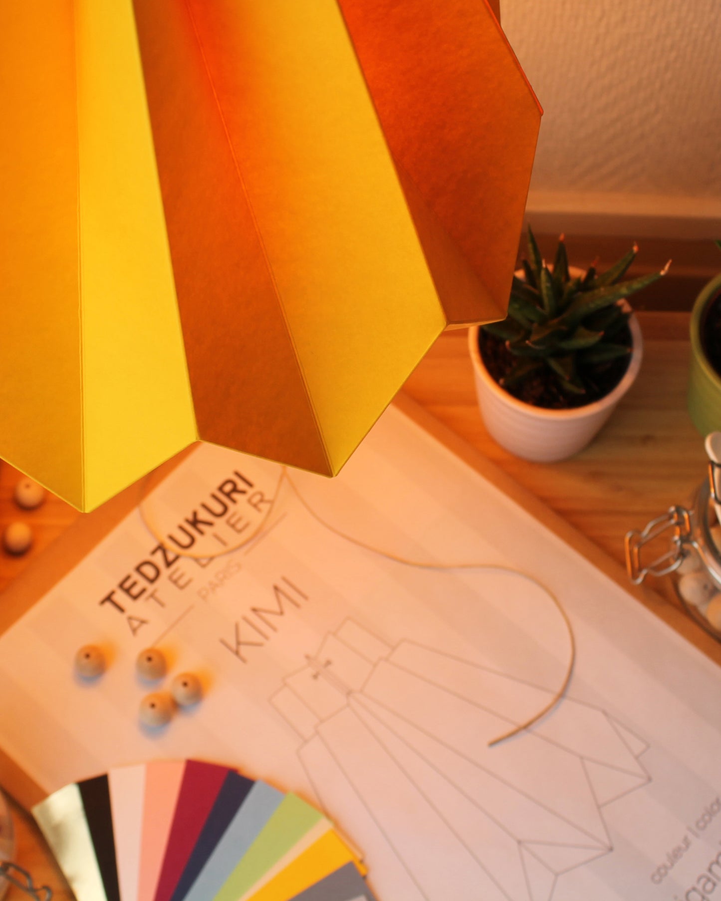 Suspension Origami en Papier - kit DIY