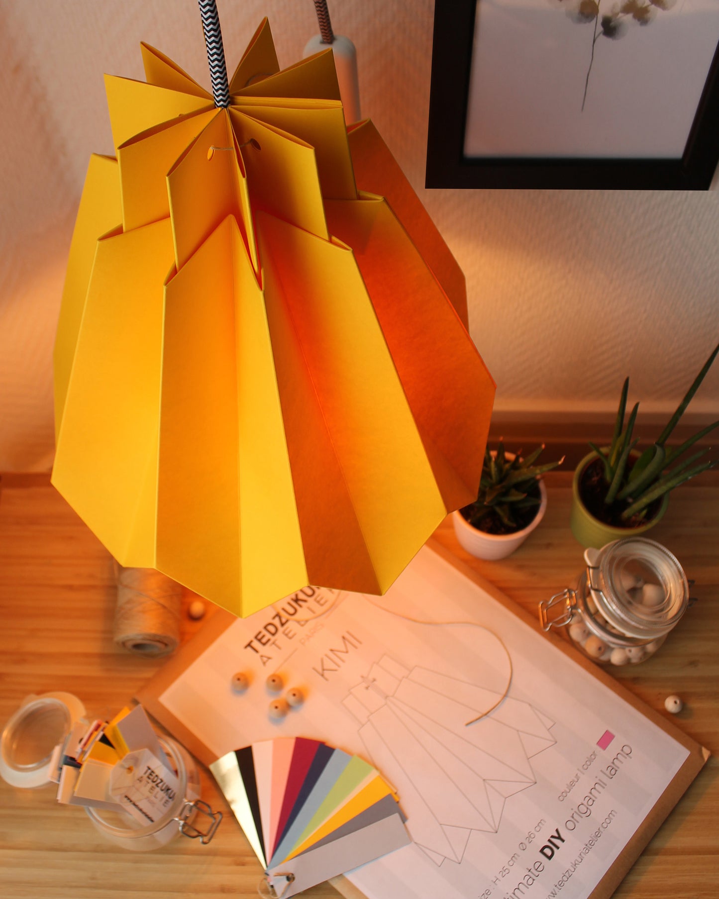 Suspension Origami en Papier - kit DIY