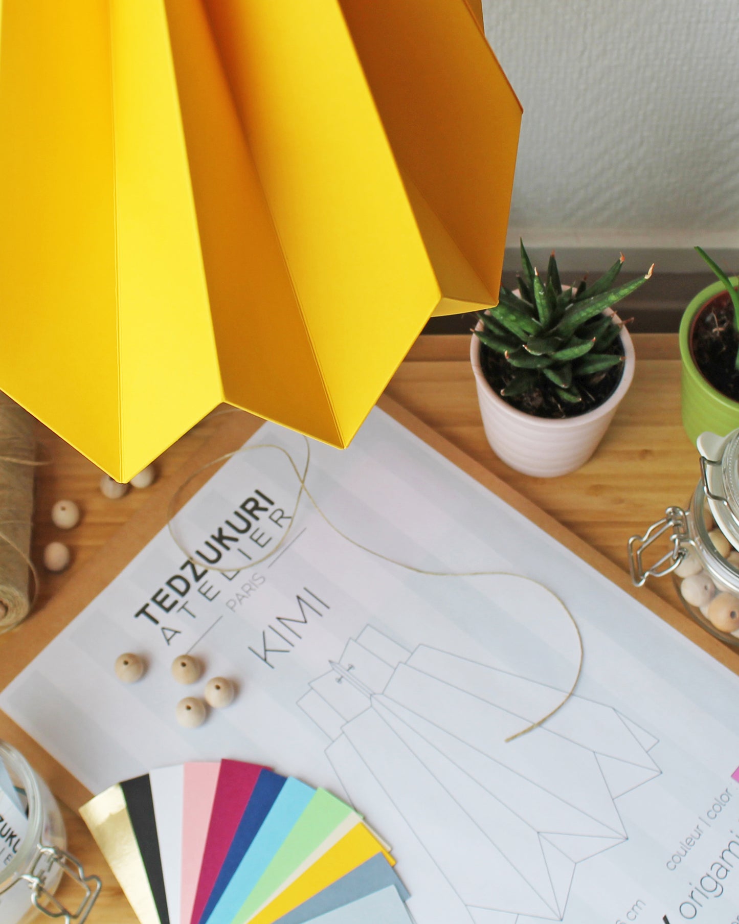 Suspension Origami en Papier - kit DIY