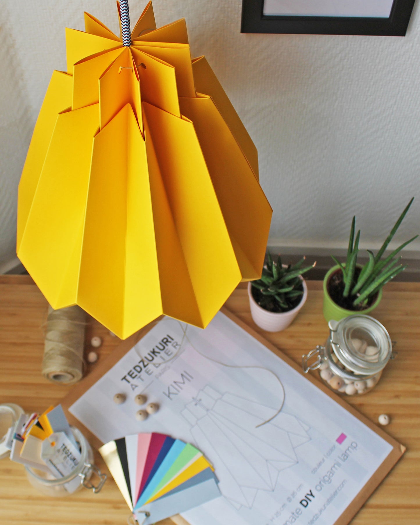 Suspension Origami en Papier - kit DIY