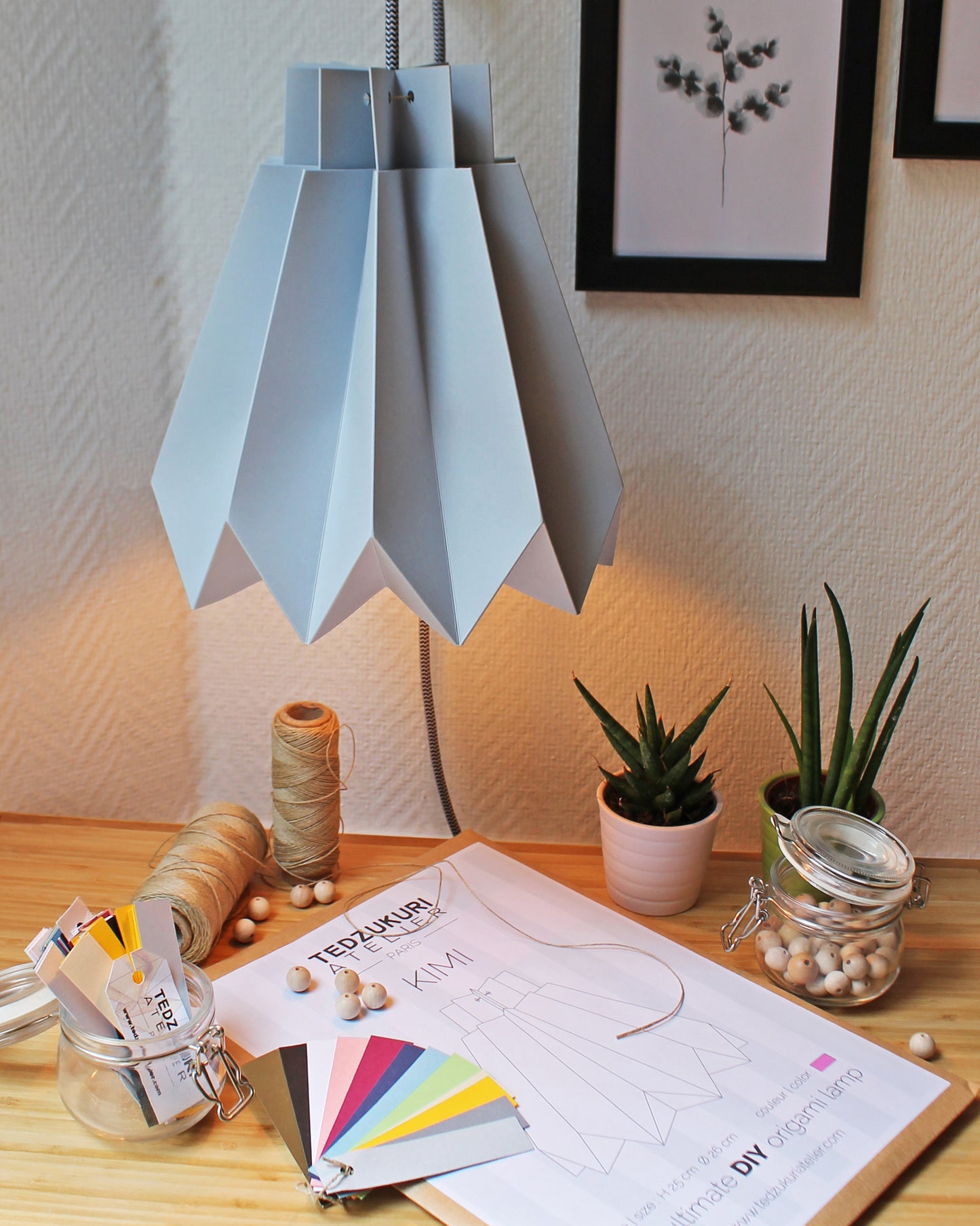 Suspension Origami en Papier - kit DIY