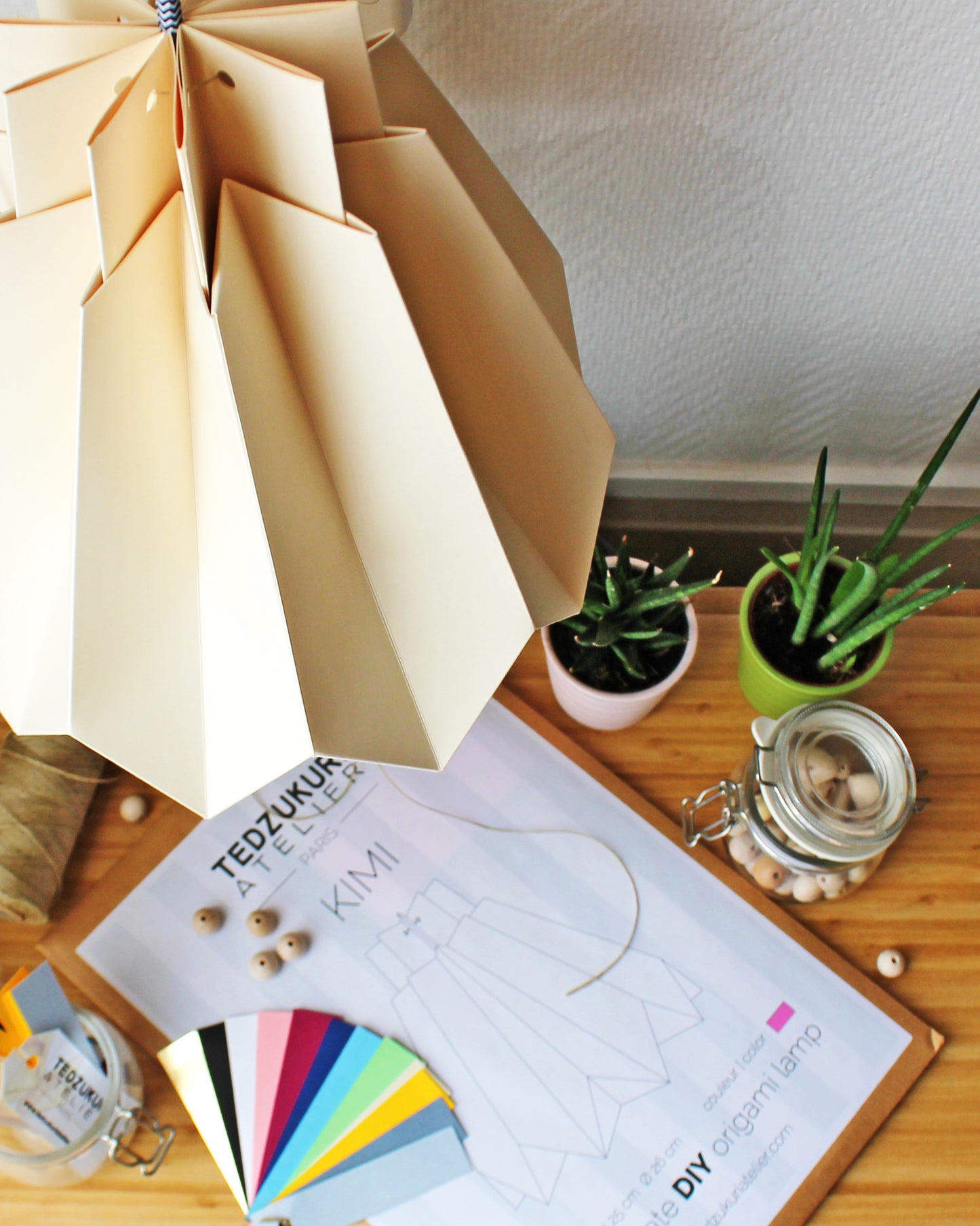 Suspension Origami en Papier - kit DIY