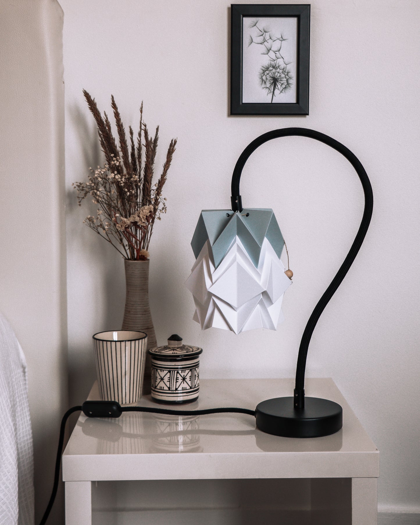 Origami Table Lamp in Paper - Size S