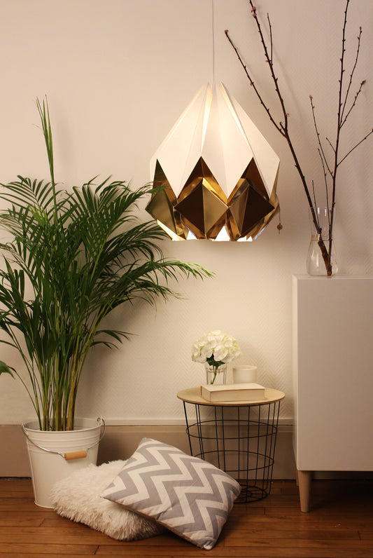 Origami Pendant Light Bicolor in Paper - Size XL