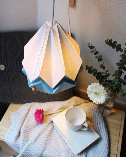Origami Pendant Light Bicolor in Paper - Size L