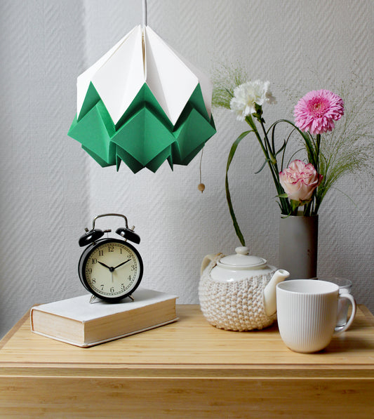 Suspension Origami Bicolore en Papier - Taille S