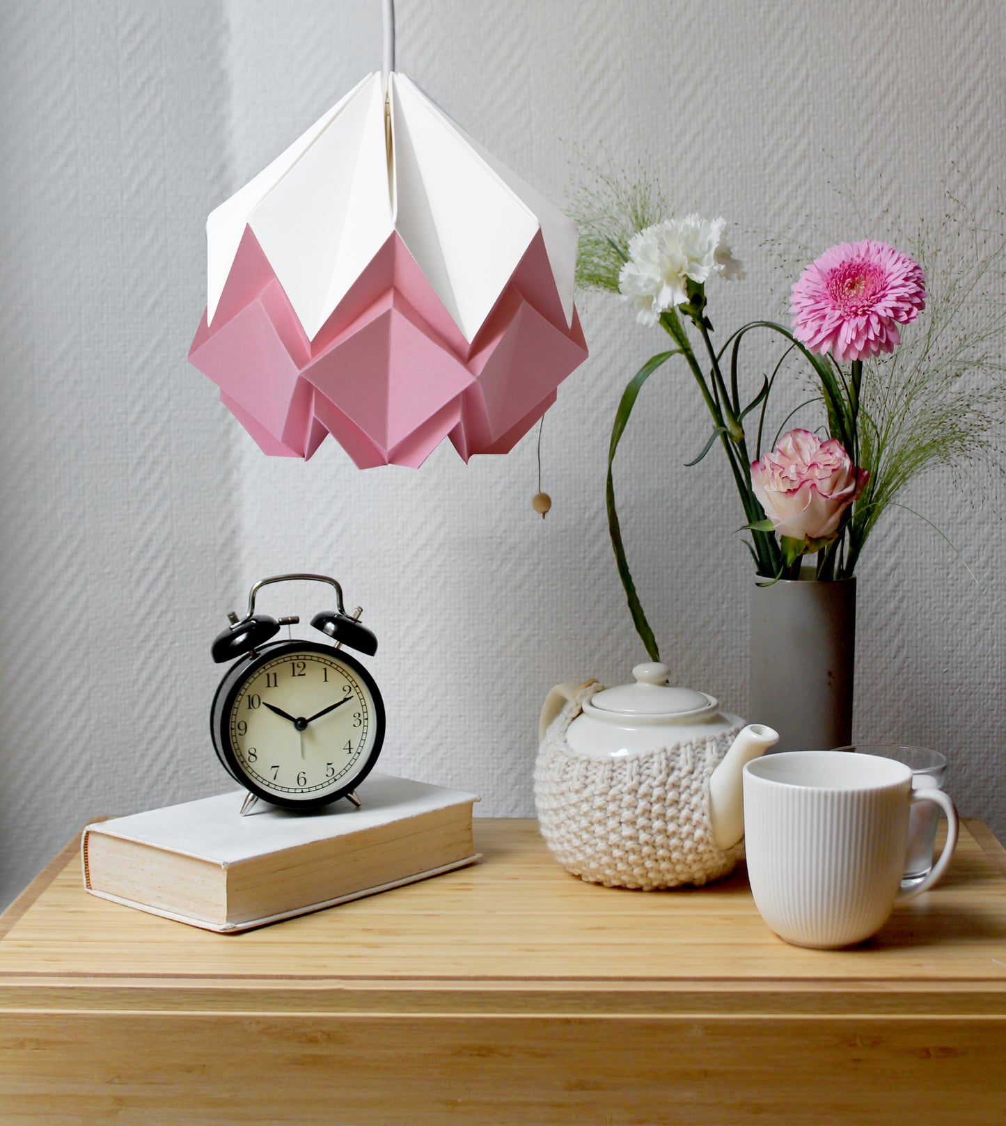 Origami Pendant Light Bicolor in Paper - Size S