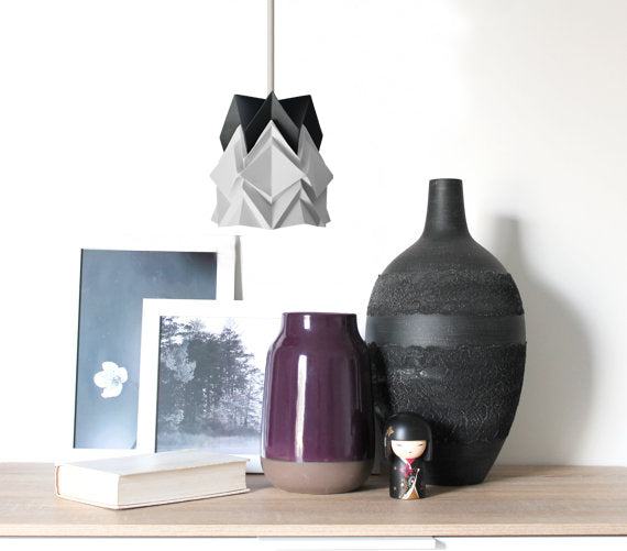 Petite suspension Origami  Design Bicolore en Papier