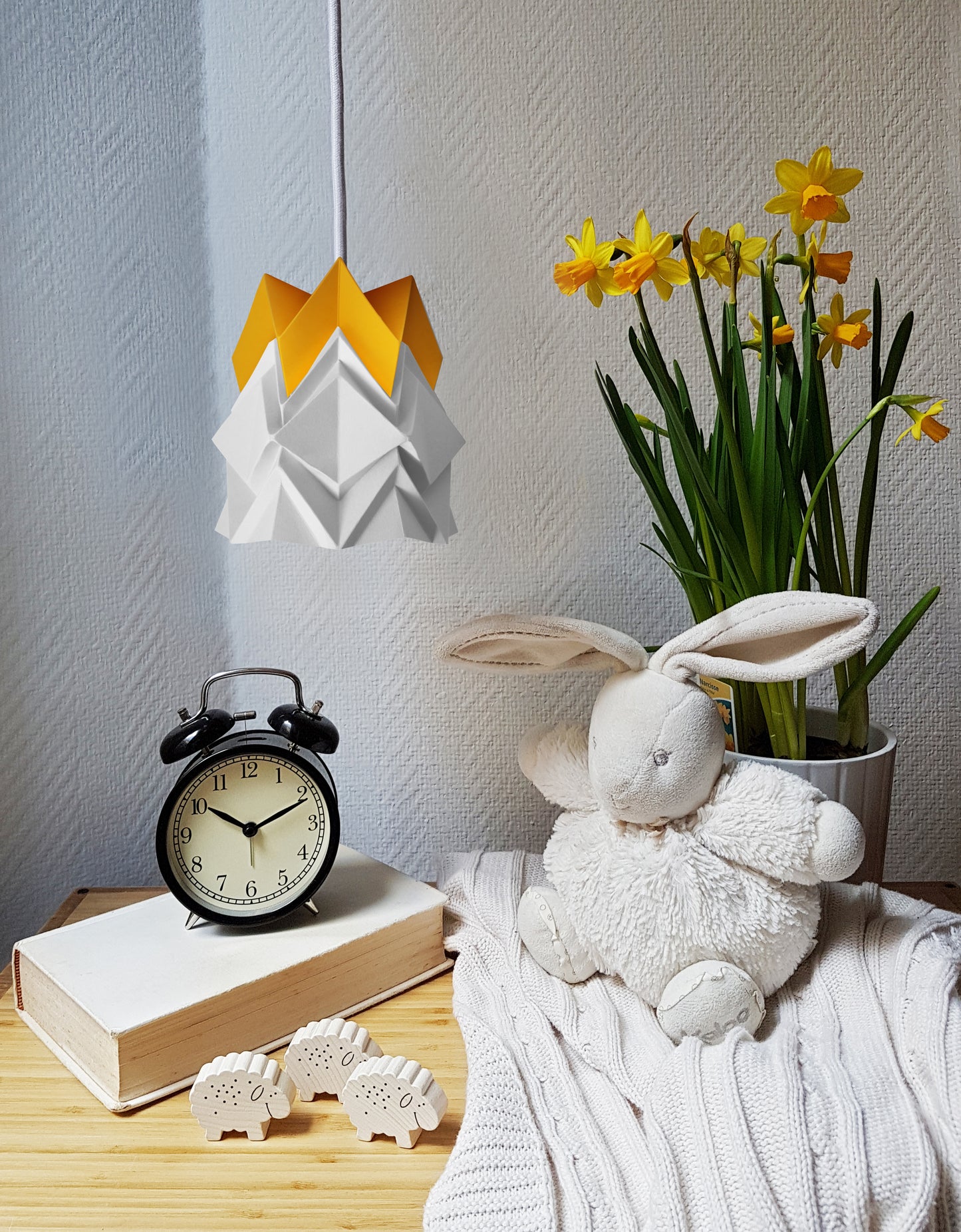 Petite suspension Origami  Design Bicolore en Papier