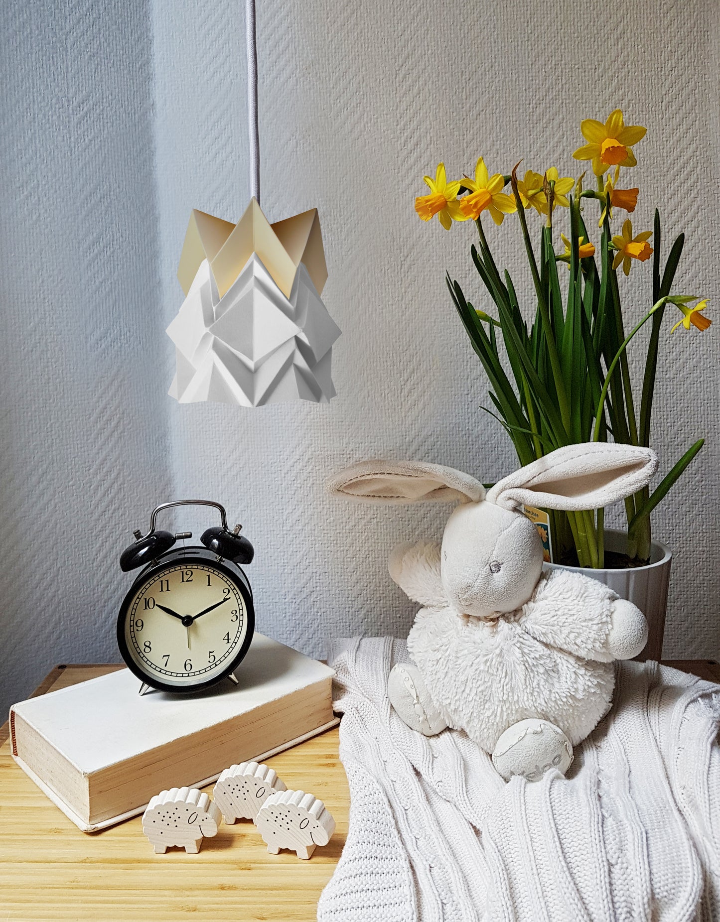 Petite suspension Origami  Design Bicolore en Papier