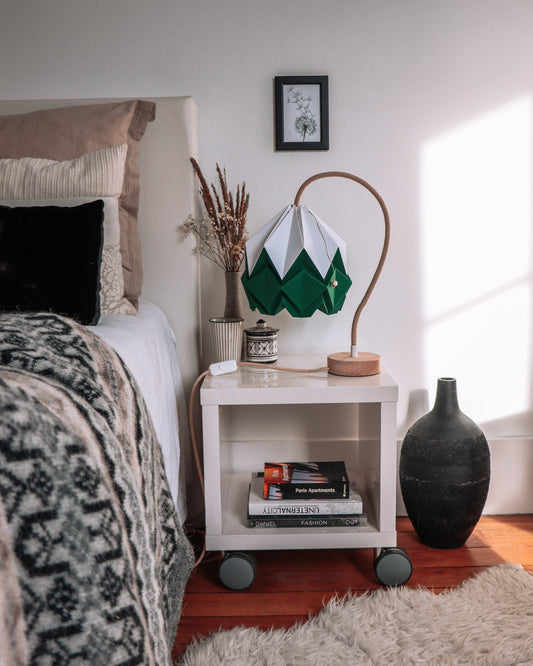 Lampe de Table Kikyo avec pied flexible et abat-jour en papier