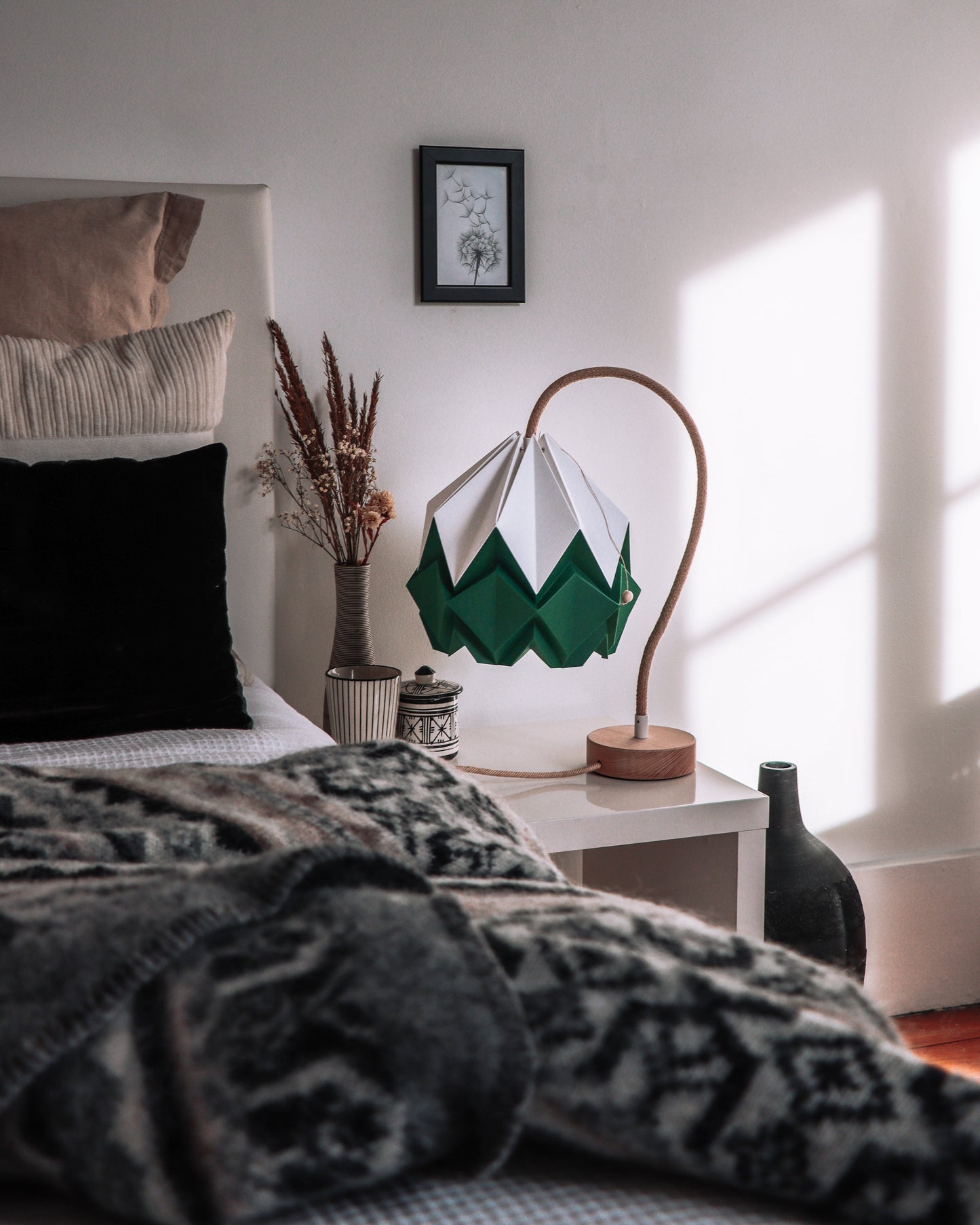 Origami Table Lamp in Paper - Size S