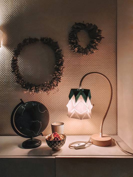 Origami Table Lamp in Paper - Size S