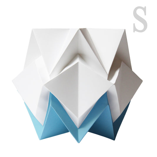 Lampe de Table Origami Bicolore en Papier - taille S