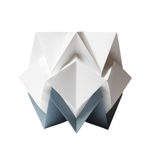 Lampe de Table Origami Bicolore en Papier - taille S