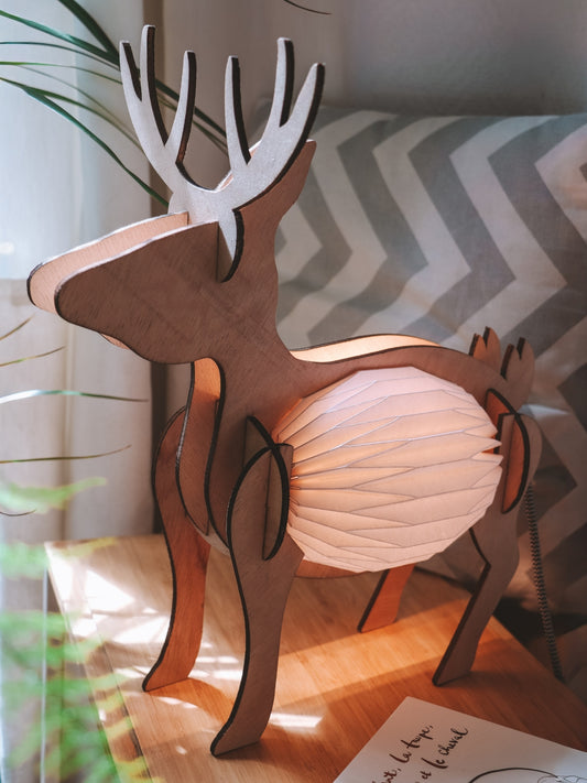 Lampe de table Cerf pour chambre d'enfant