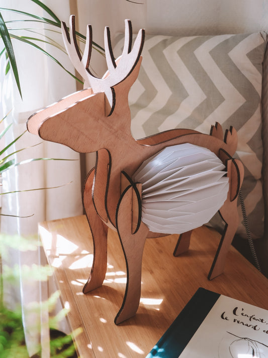 Lampe de table Cerf pour chambre d'enfant