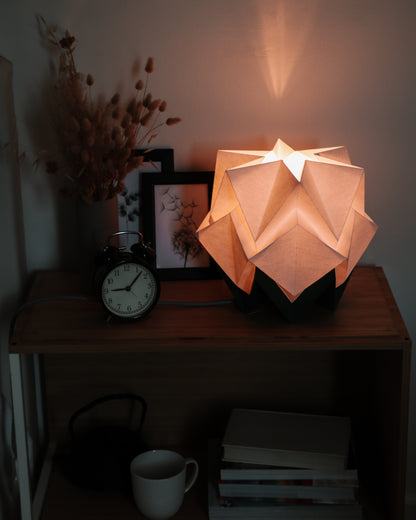 Lampe de Table Origami Bicolore en Papier - taille M