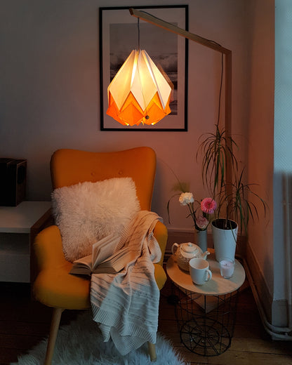 Suspension Origami Bicolore en Papier - Taille L