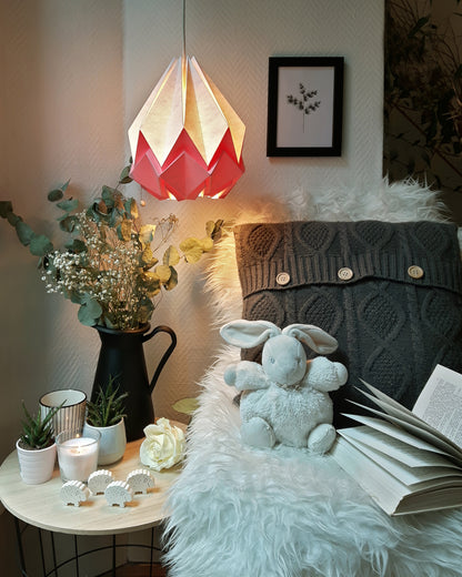 Suspension Origami Bicolore en Papier - Taille M