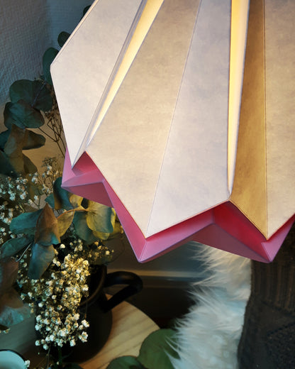 Suspension Origami Bicolore en Papier - Taille M