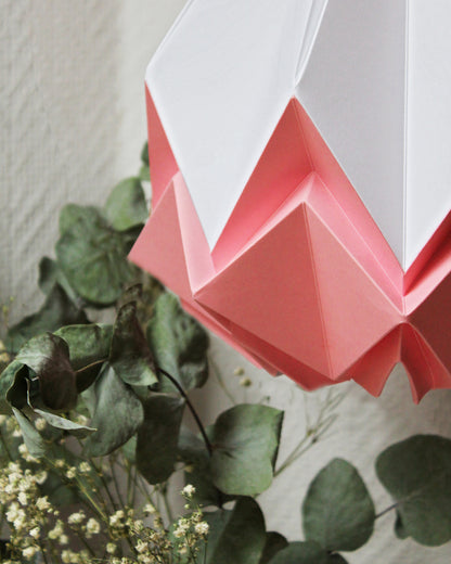 Suspension Origami Bicolore en Papier - Taille M