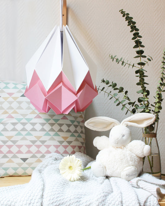 Suspension Origami Bicolore en Papier - Taille M