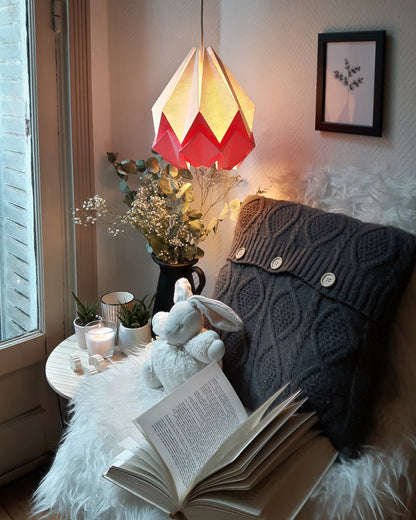 Suspension Origami Bicolore en Papier - Taille M