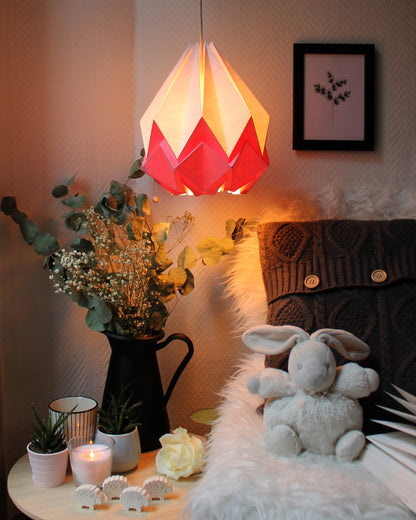Suspension Origami Bicolore en Papier - Taille M