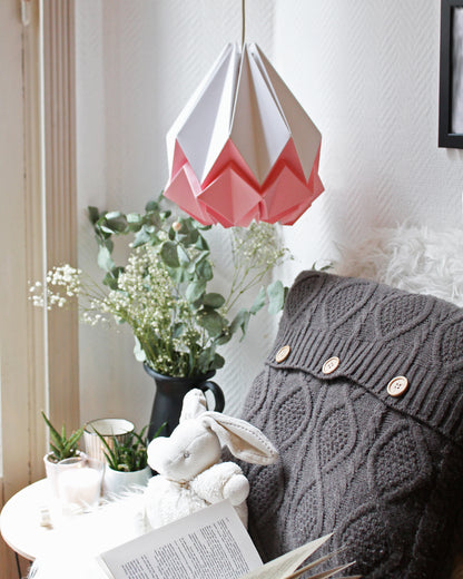 Suspension Origami Bicolore en Papier - Taille M
