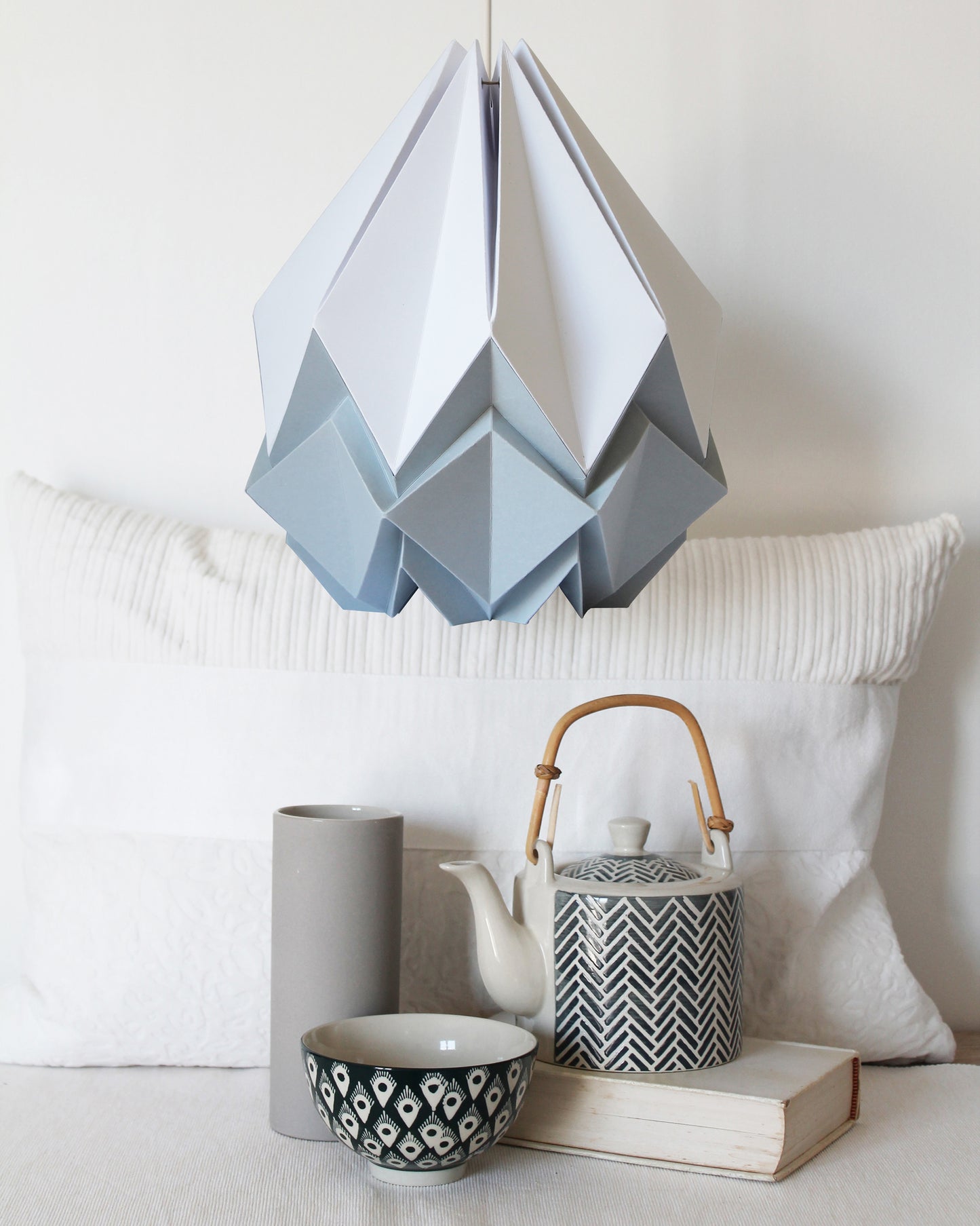 Suspension Origami Bicolore en Papier - Taille M