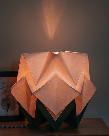 Lampe de Table Origami Bicolore en Papier - taille M