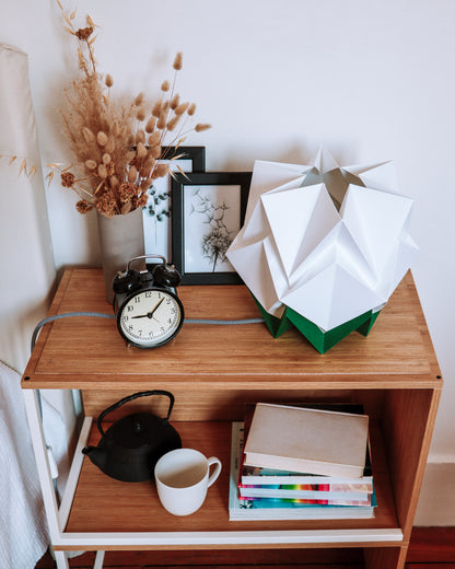 Lampe de Table Origami Bicolore en Papier - taille M