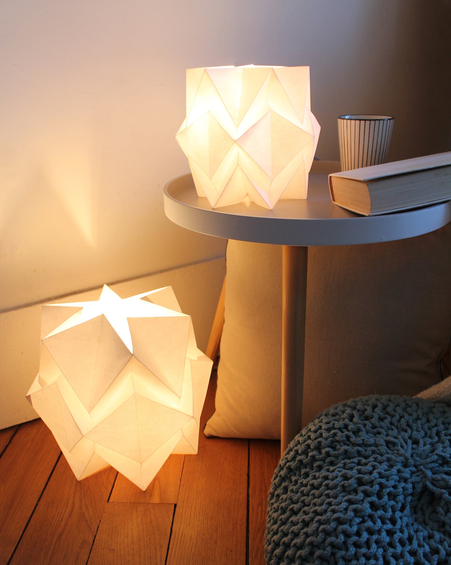 Lampe de table Origami en Papier - taille M