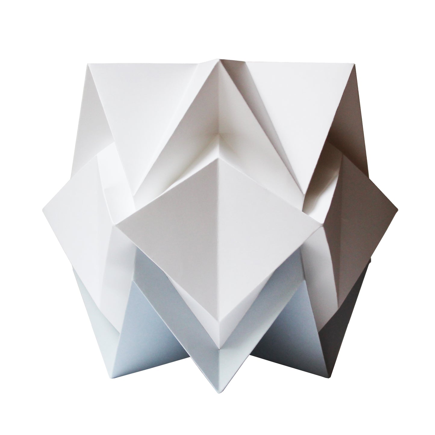 Lampe de Table Origami Bicolore en Papier - taille M