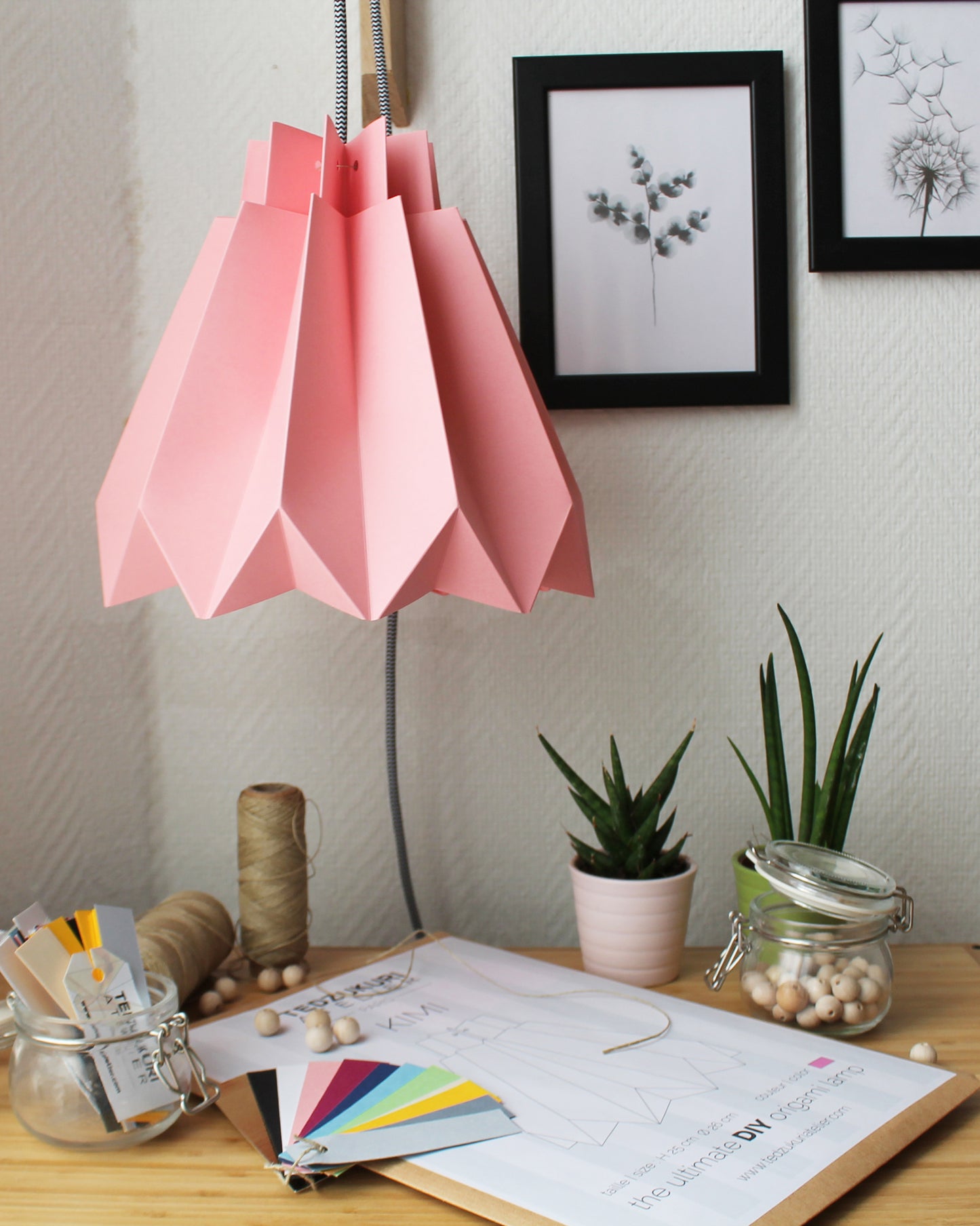 Suspension Origami en Papier - kit DIY