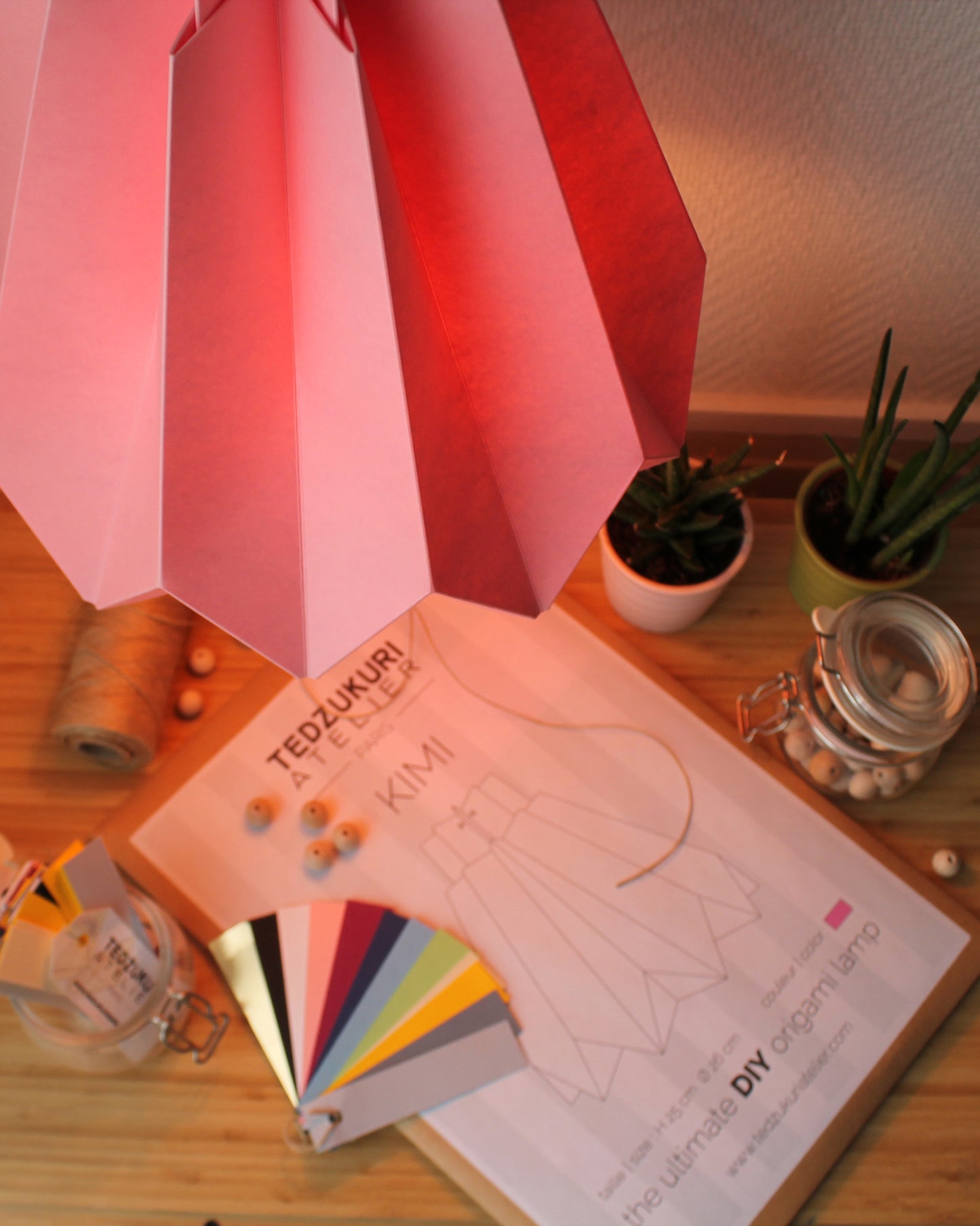 Origami Paper Pendant Light - DIY kit